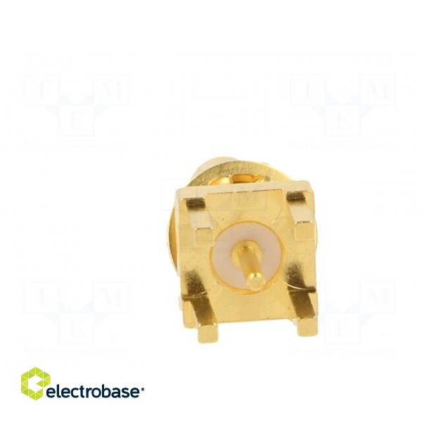 Socket | SMB | male | straight | 50Ω | THT | PTFE | gold-plated | Mat: brass image 6