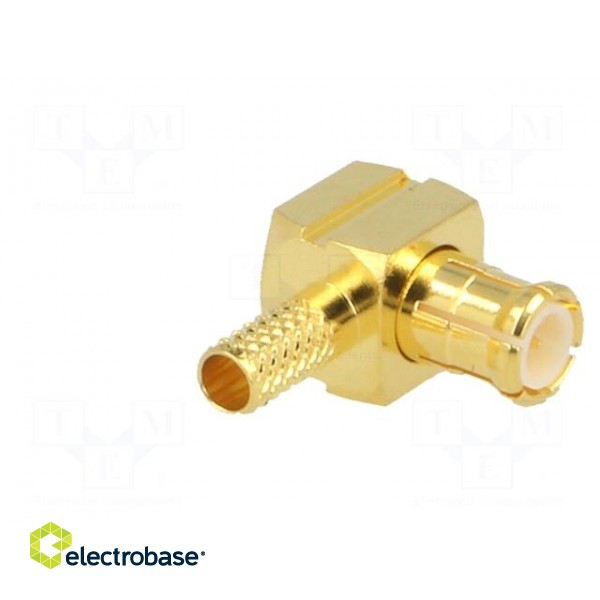 Plug | MCX | male | angled 90° | 50Ω | soldering,crimped | for cable image 8