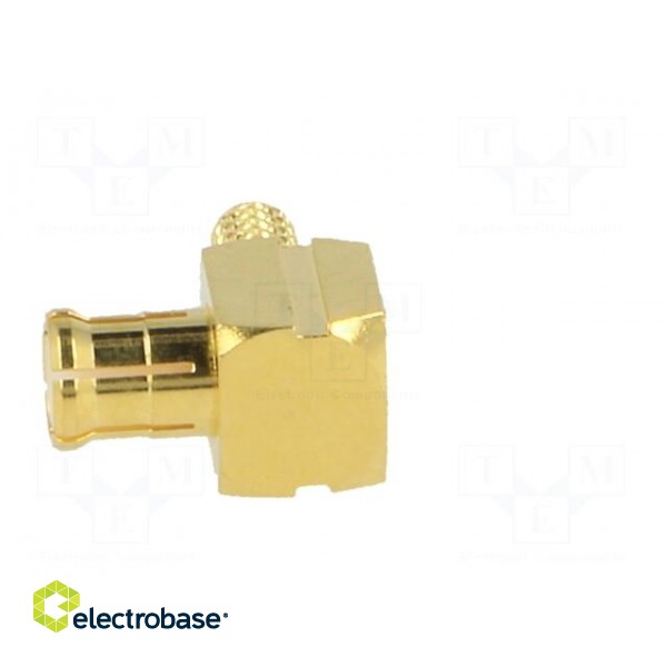 Plug | MCX | male | angled 90° | 50Ω | soldering,crimped | for cable image 3