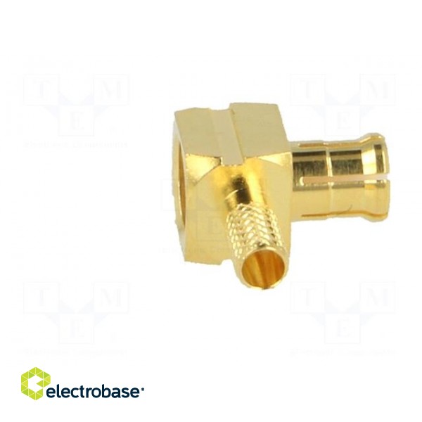 Plug | MCX | male | angled 90° | 50Ω | soldering,crimped | for cable paveikslėlis 7