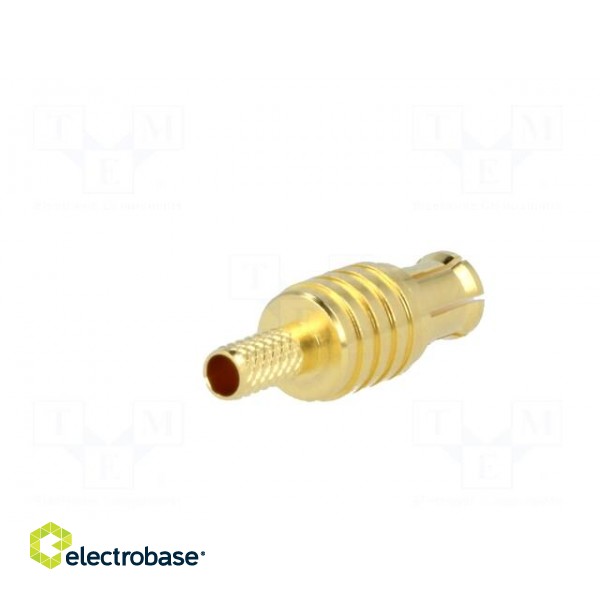 Plug | MCX | male | straight | 50Ω | crimped | for cable | teflon | Vswr: 1.3 image 6