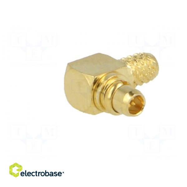 Plug | MMCX | male | angled 90° | 50Ω | RG174,RG188,RG316 | for cable image 8