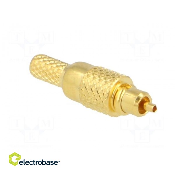 Plug | MMCX | male | straight | 50Ω | crimped | for cable | teflon image 8
