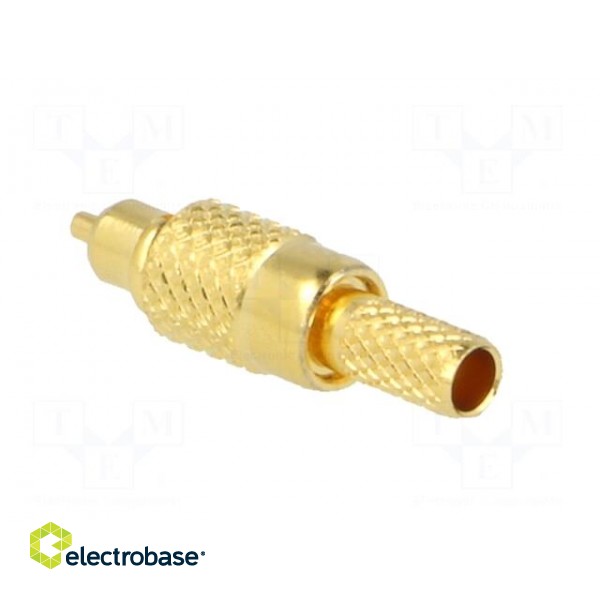 Plug | MMCX | male | straight | 50Ω | crimped | for cable | teflon фото 4