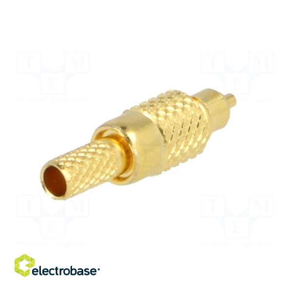 Plug | MMCX | male | straight | 50Ω | crimped | for cable | teflon фото 6