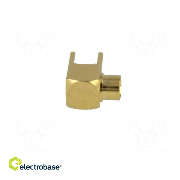 Socket | MCX | female | angled 90° | 50Ω | THT | teflon | gold-plated image 7