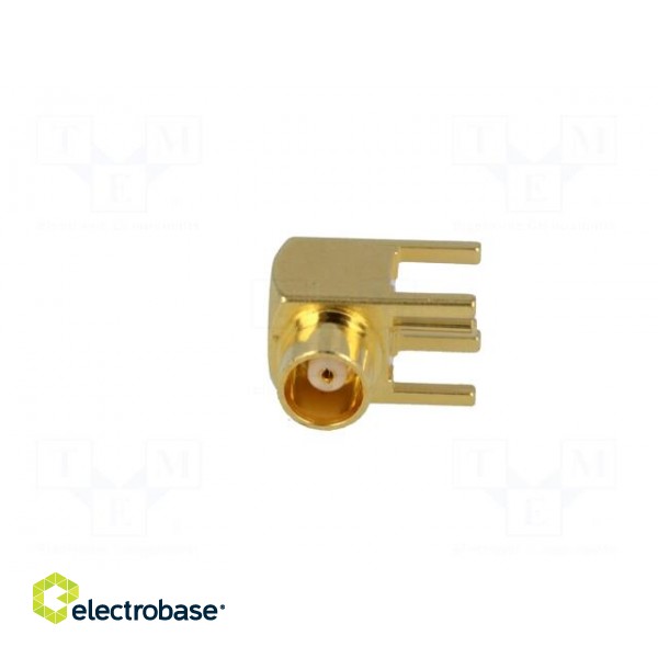 Socket | MCX | female | angled 90° | 50Ω | THT | teflon | gold-plated image 9