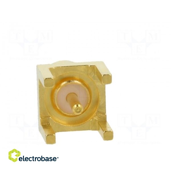 Socket | MCX | female | straight | 50Ω | THT | on PCBs | PTFE | gold-plated image 6