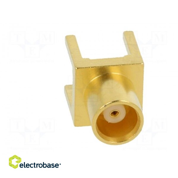Socket | MCX | female | straight | 50Ω | THT | on PCBs | PTFE | gold-plated image 10