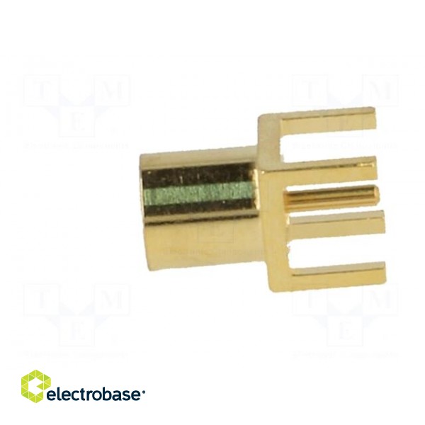 Socket | MCX | female | straight | 50Ω | THT | PTFE | gold-plated image 4