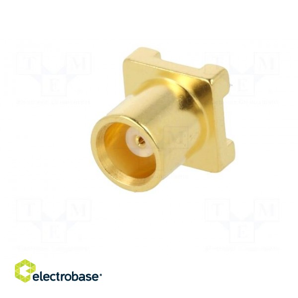 Socket | MCX | female | vertical | 50Ω | SMT | on PCBs | PTFE | gold-plated image 2