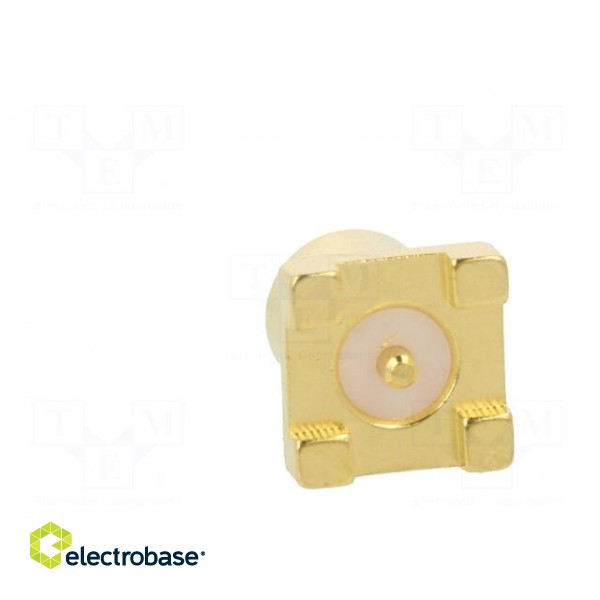Socket | MCX | female | vertical | 50Ω | SMT | on PCBs | PTFE | gold-plated image 5