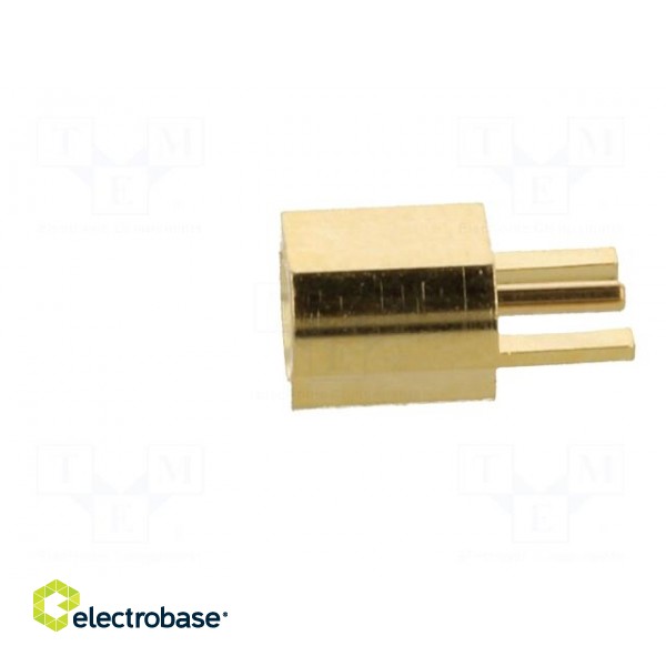 Socket | MMCX | female | card edge | horizontal | SMT | gold-plated image 3