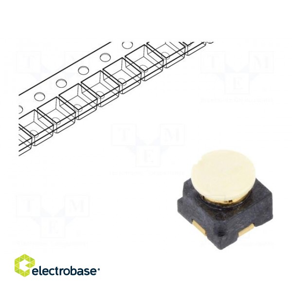 Socket | MMCX | female | straight | 50Ω | SMT | on PCBs | LCP | gold-plated image 1