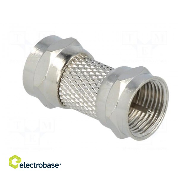Coupler | F plug,both sides | straight | for cable фото 4