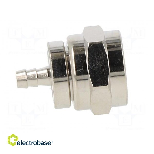 Plug | F | male | straight | 75Ω | soldering,crimped | for cable | PTFE image 8