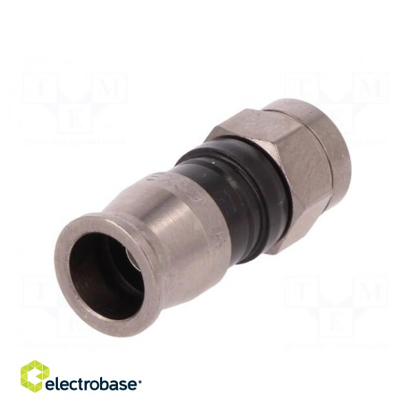Plug | F | male | straight | 75Ω | RG59 | compression | for cable image 6