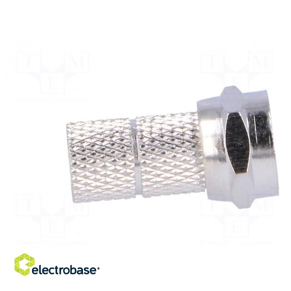 Plug | F | male | straight | RG59 | 6mm | twist-on | for cable image 7