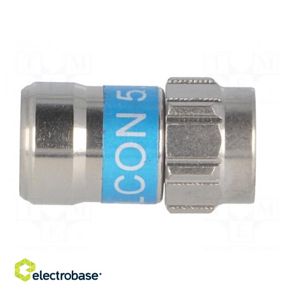 Plug | F | male | straight | RG6 | 7.1mm | push-in | for cable image 7