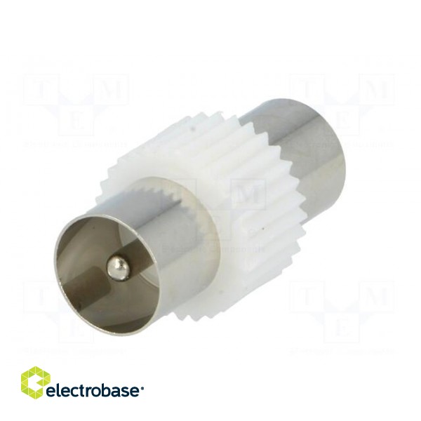 Coupler | coaxial 9.5mm plug,both sides | straight фото 2