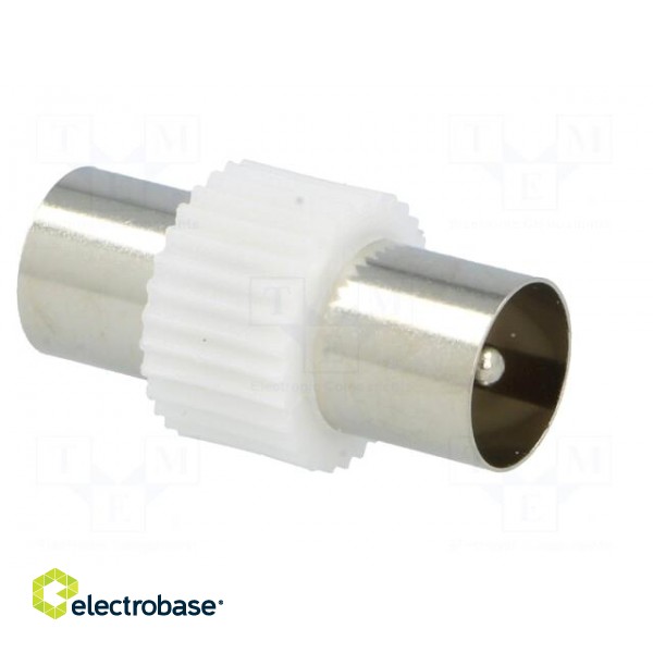 Coupler | coaxial 9.5mm plug,both sides | straight фото 4