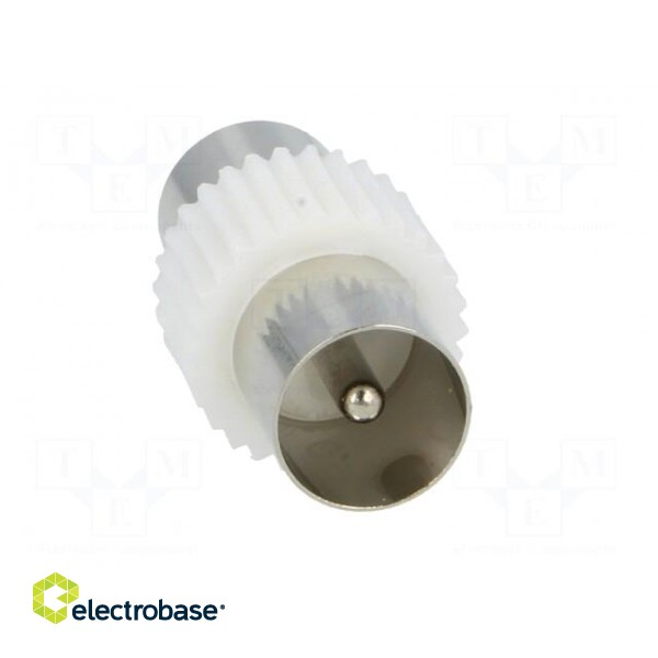 Coupler | coaxial 9.5mm plug,both sides | straight image 5