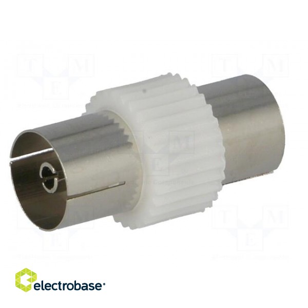 Coupler | coaxial 9.5mm socket,both sides | straight image 6