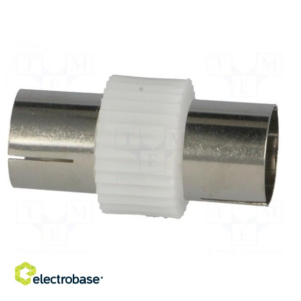 Coupler | coaxial 9.5mm socket,both sides | straight image 7