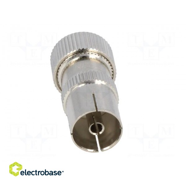 Plug | coaxial 9.5mm (IEC 169-2) | female | straight | for cable фото 9