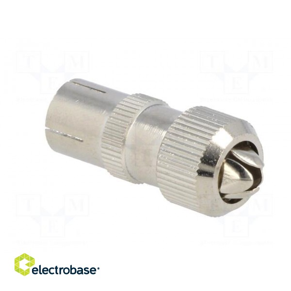 Plug | coaxial 9.5mm (IEC 169-2) | female | straight | for cable фото 4