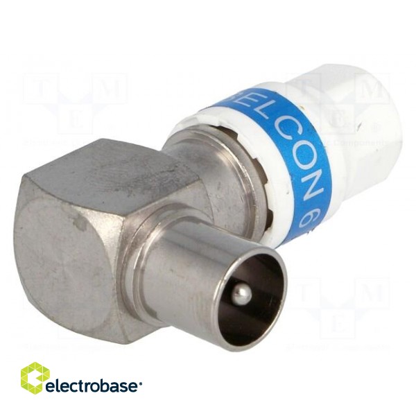 Plug | coaxial 9.5mm (IEC 169-2) | for cable paveikslėlis 1