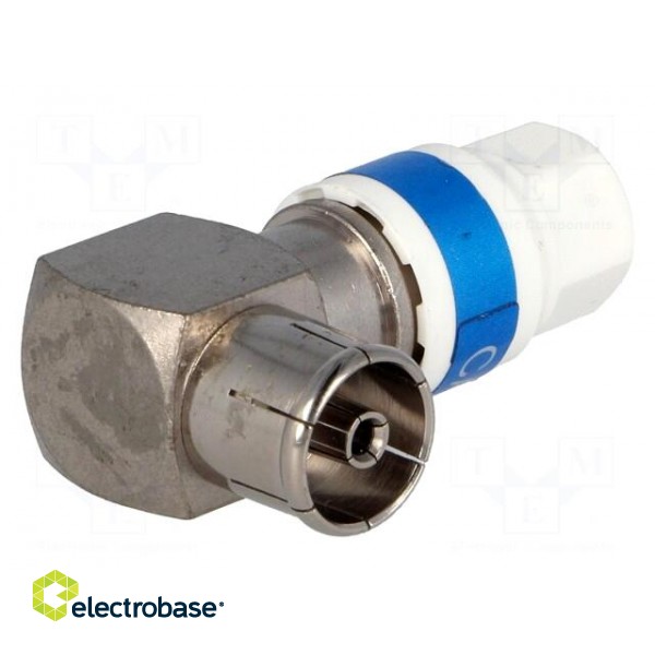 Plug | coaxial 9.5mm (IEC 169-2) | for cable image 1