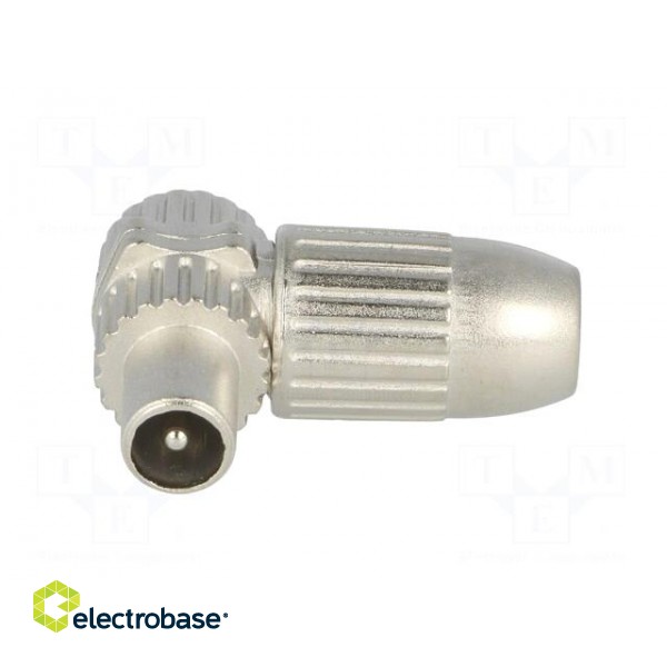 Plug | coaxial 9.5mm (IEC 169-2) | male | shielded | angled 90° | 75Ω image 3