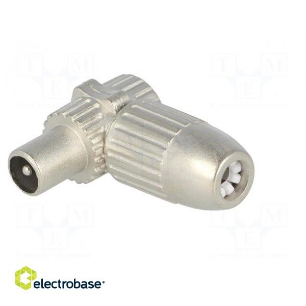 Plug | coaxial 9.5mm (IEC 169-2) | male | shielded | angled 90° | 75Ω image 4