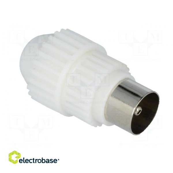 Plug | coaxial 9.5mm (IEC 169-2) | male | straight | for cable фото 8