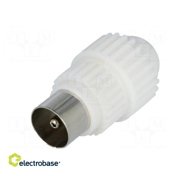 Plug | coaxial 9.5mm (IEC 169-2) | male | straight | for cable image 2