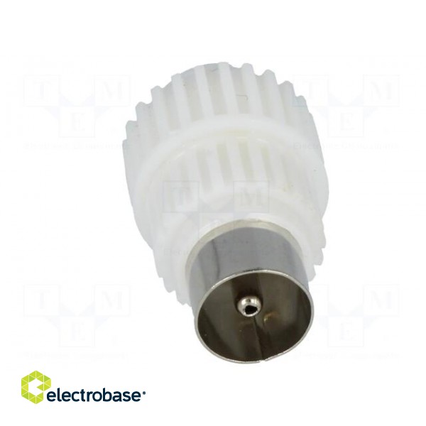 Plug | coaxial 9.5mm (IEC 169-2) | male | straight | for cable image 9