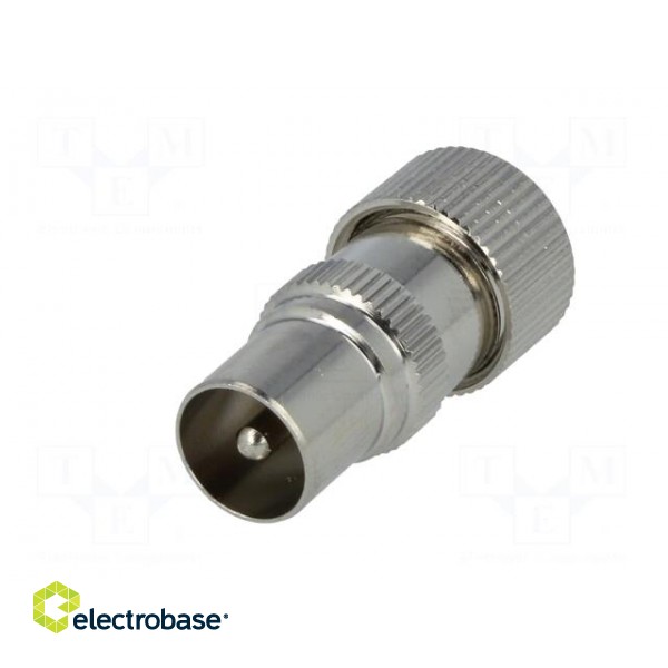 Plug | coaxial 9.5mm (IEC 169-2) | male | straight | for cable фото 2