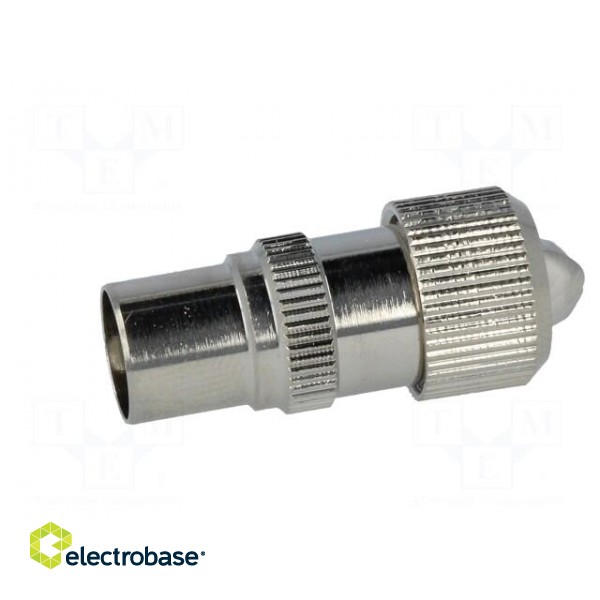 Plug | coaxial 9.5mm (IEC 169-2) | male | straight | for cable фото 3