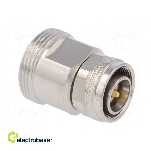 Adapter | 4.3-10 plug,7-16 socket | Insulation: teflon | 6GHz | 50Ω фото 4