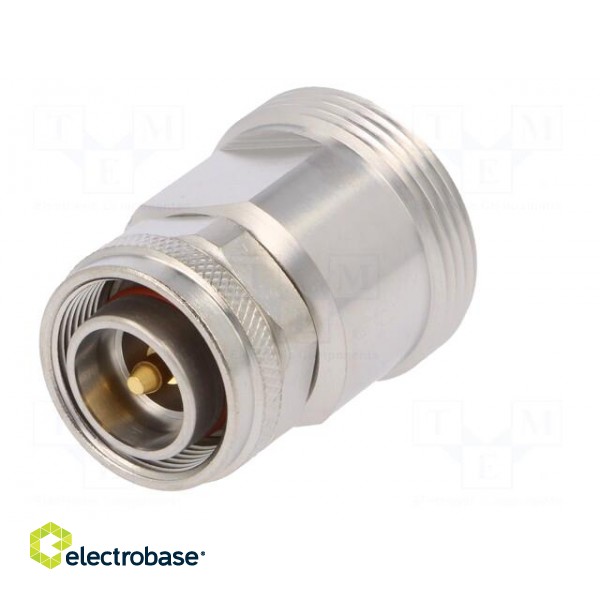 Adapter | 4.3-10 plug,7-16 socket | Insulation: teflon | 6GHz | 50Ω фото 6