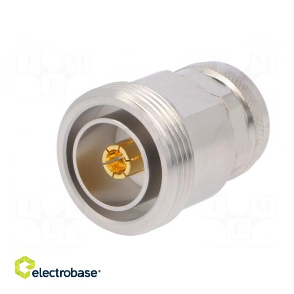 Adapter | 4.3-10 plug,7-16 socket | Insulation: teflon | 6GHz | 50Ω image 2