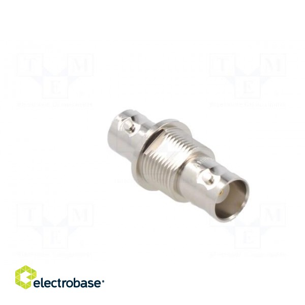 Adapter | BNC female,both sides | Insulation: POM | 50Ω | Mat: brass image 5