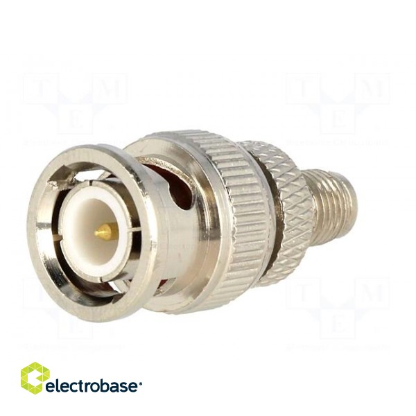Adapter | BNC male,SMA female | Plating: gold-plated image 2