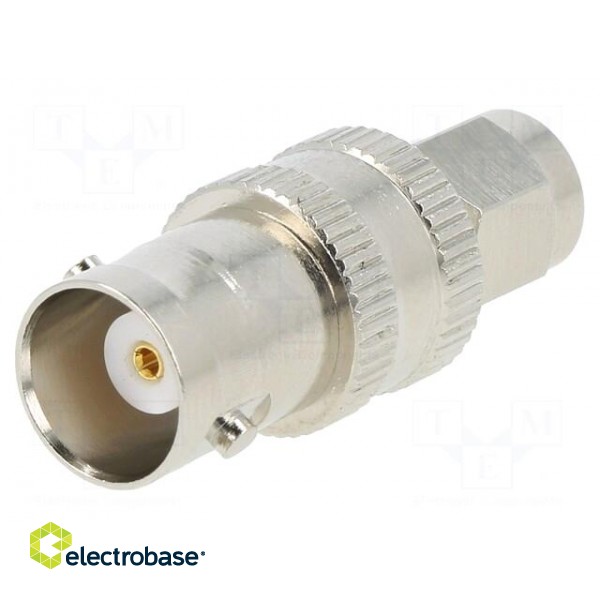 Adapter | BNC socket,SMA plug | Insulation: PTFE | 50Ω image 1
