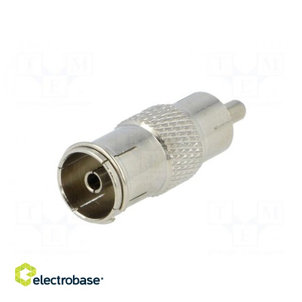 Adapter | RCA plug,coaxial 9.5mm socket фото 2
