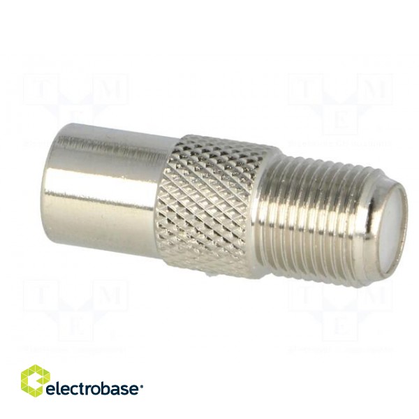 Adapter | F socket,coaxial 9.5mm plug фото 4
