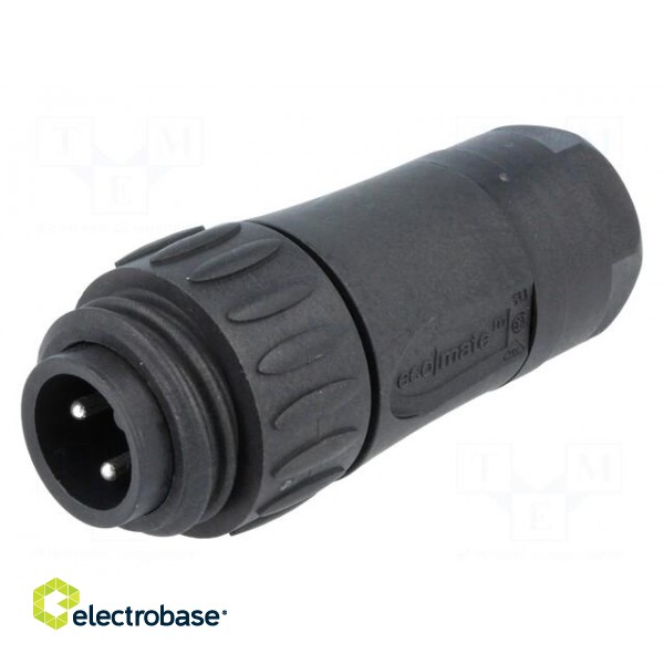 Connector: circular | plug | for cable | PIN: 4 | male | screw terminal image 1