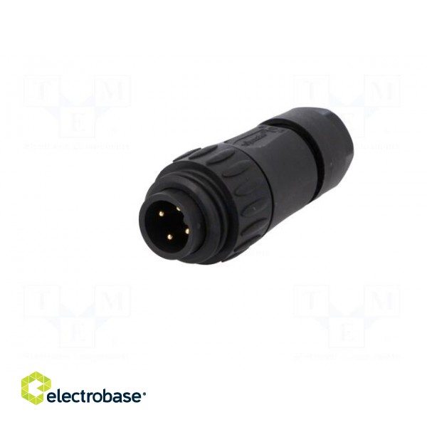Connector: circular | plug | PIN: 4 | male | screw terminal | IP65,IP67 image 2