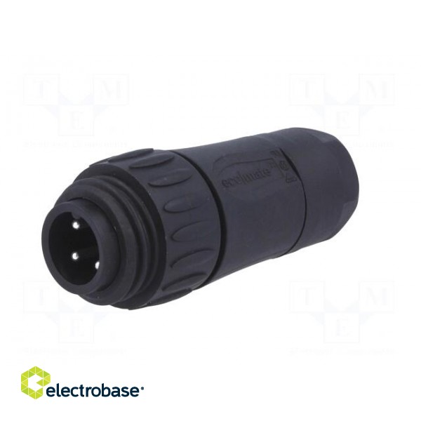 Connector: circular | plug | for cable | PIN: 4 | male | screw terminal image 2